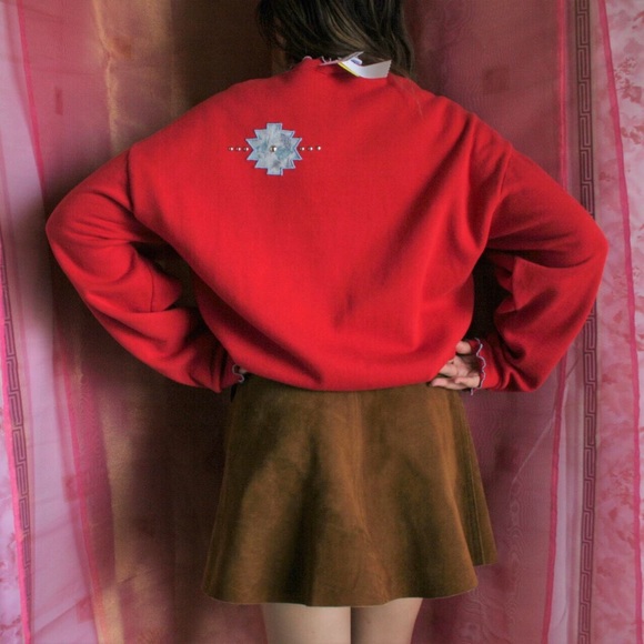 Vintage western tassel handmade sweatshirt pullover - Picture 3 of 4